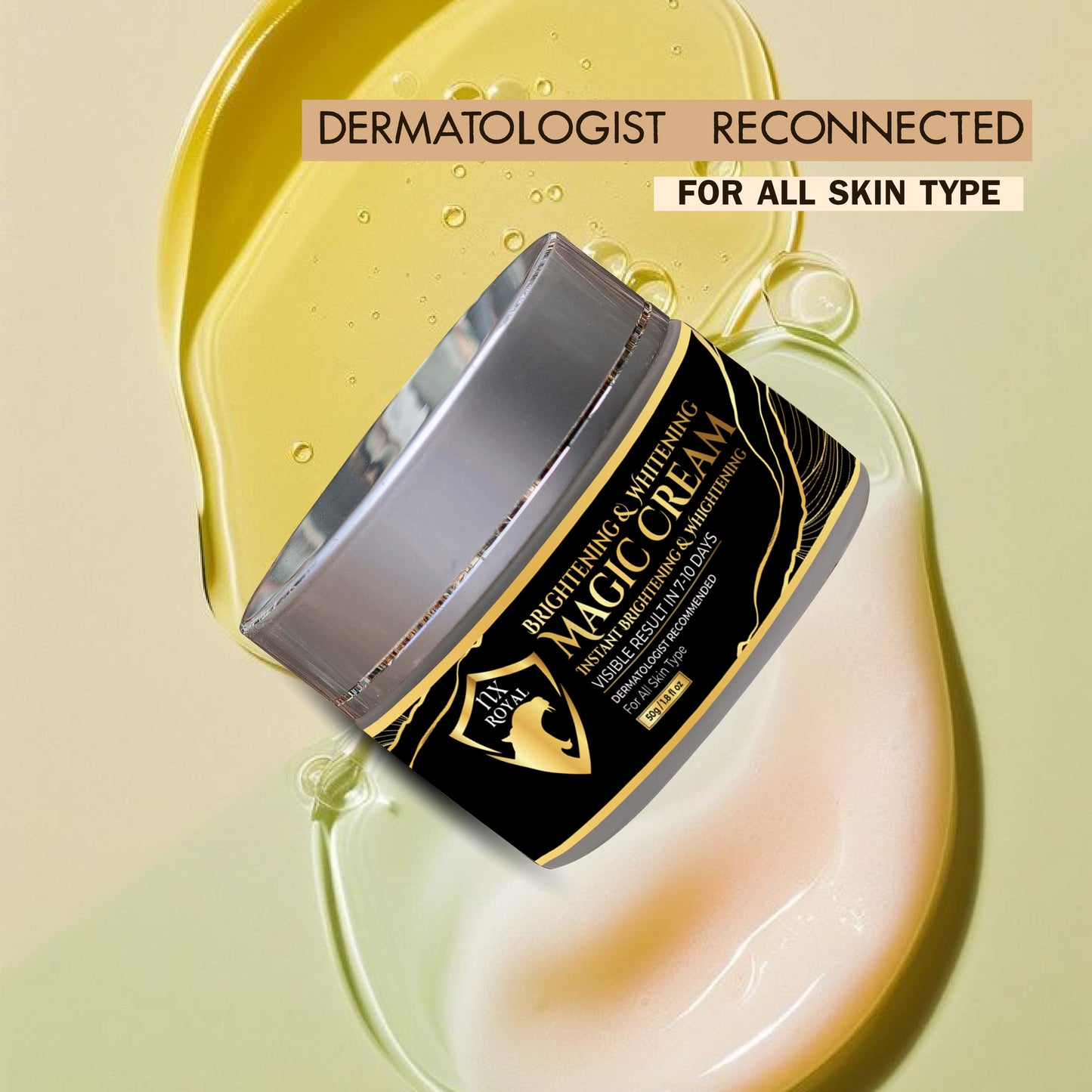 Brightening & Whitening Magic Cream - 50g (Visible Results in 7 to 10 Days) - Dermatologist Recommended (For All Skin Types)