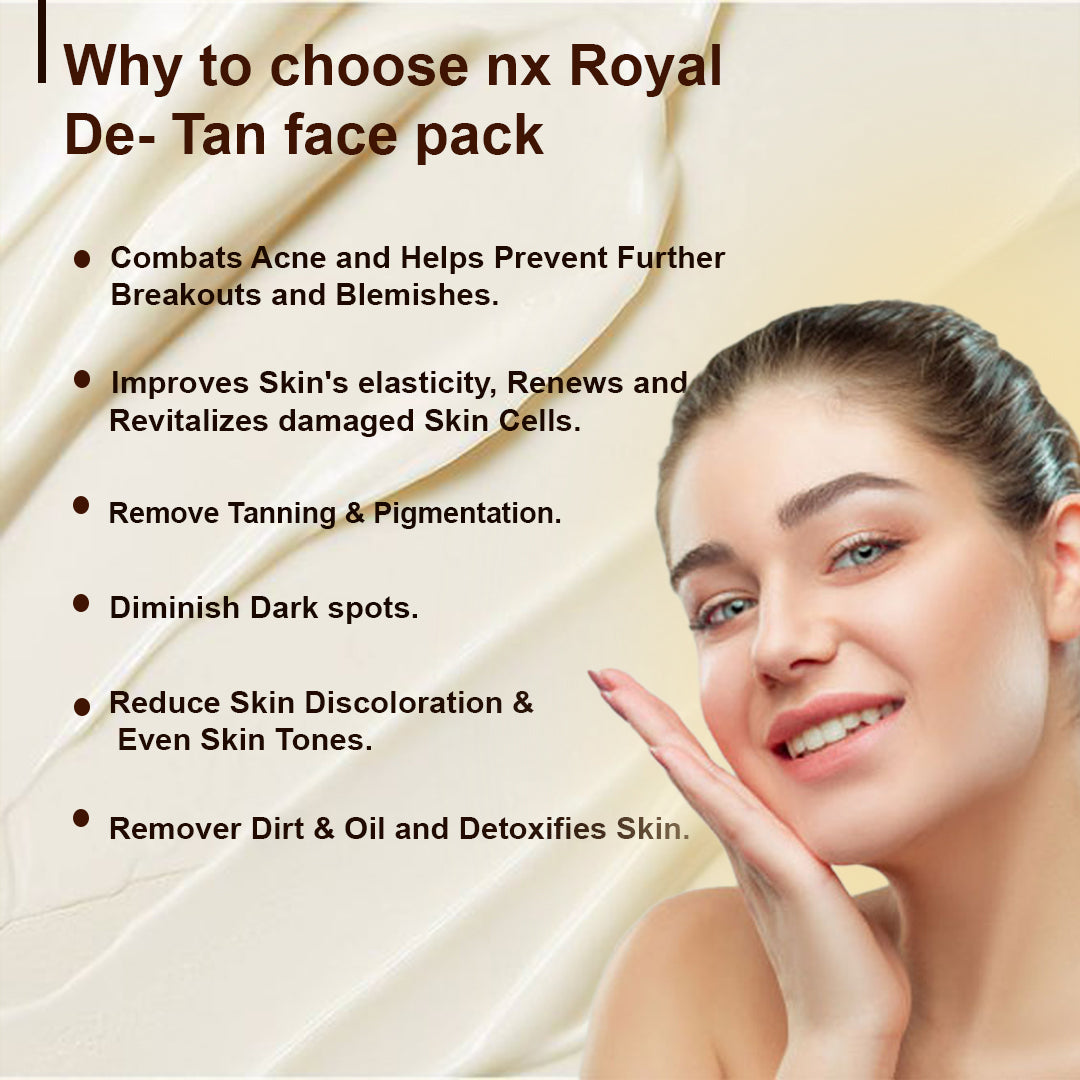 D TAN FACE PACK | REMOVING TAN & INSTANT GLOW BOOSTING | PROFESSIONAL USE | FOR ALL SKIN TYPE | 100g