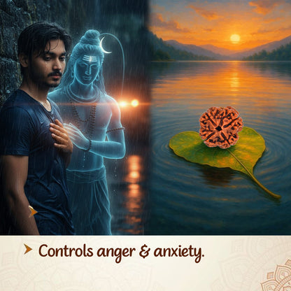 4 Mukha Shiv Rudraksha – Branch Intact (Nepal Origin)