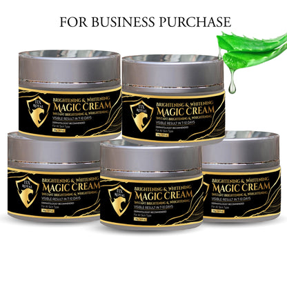 Brightening & Whitening Magic Cream Bundle: 5 Pieces (Visible Results in 7 to 10 Days, 50g Each) - Dermatologist Recommended (For All Skin Types) - Ideal for Bulk Business Purchase