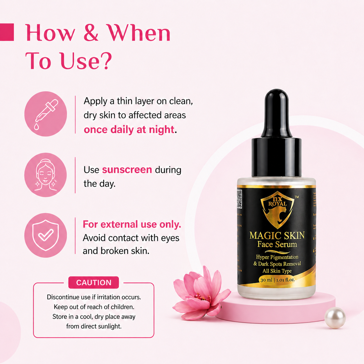 Magic Skin Face Serum for Hyper Pigmentation | Melasma | Dark Spots Removal