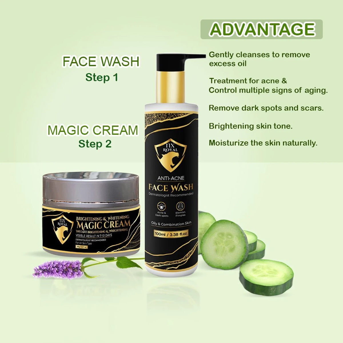 NX ROYAL ANTI ACNE & MAGIC CREAM COMBO