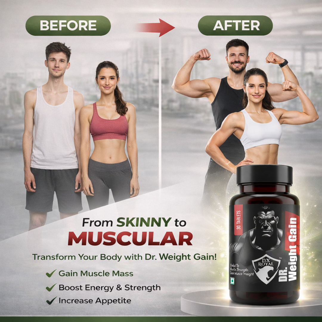 DR. WEIGHT GAIN COMBO KIT (30+30) CAPSULES | SET OF 2 | 1 MONTH PACK